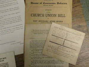 House of Commons Church Union Bill, 1925, Church Union ballot, 1925